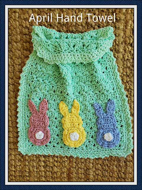 April Bunny Hanging Hand Towel