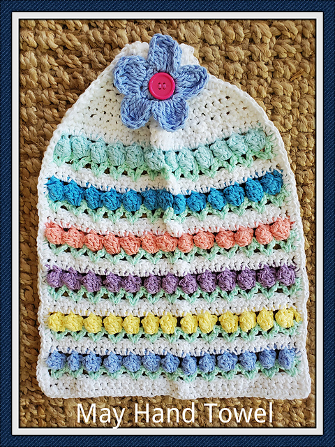 May Flowers Hanging Hand Towel