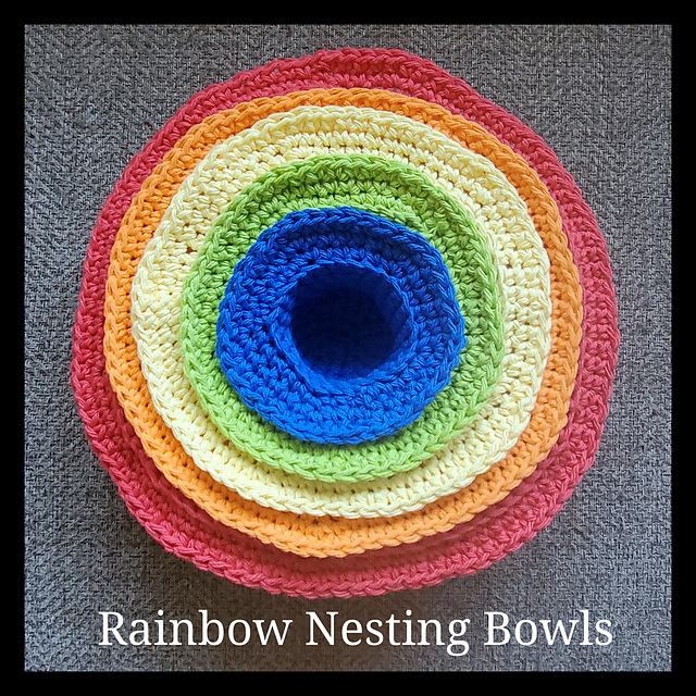 Amigurumi Rainbow Bowls