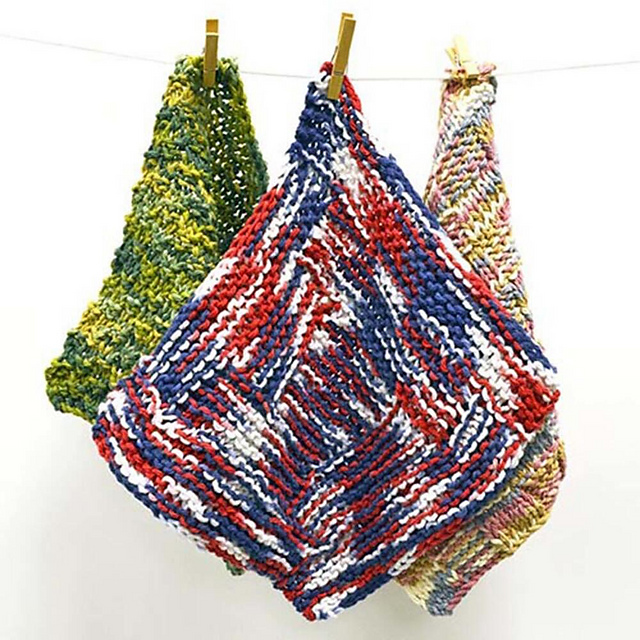 Log Cabin Washcloth
