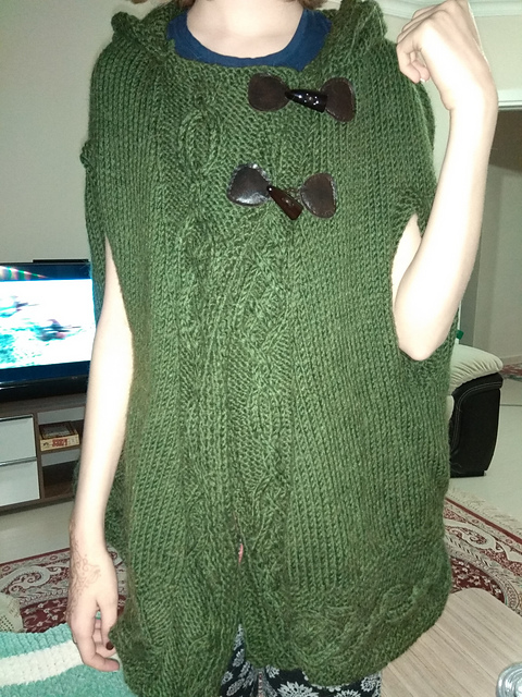 Merlot Hooded Cape
