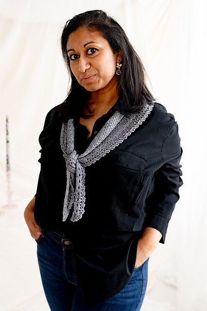 Twilight Tide Knotted Scarf