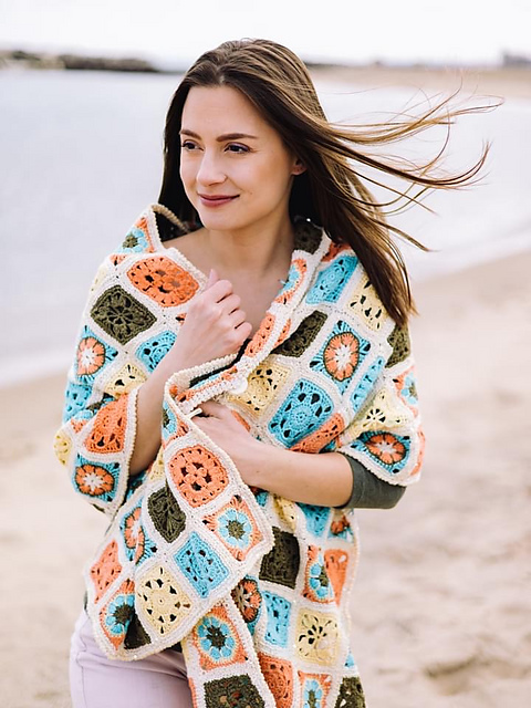 Emilia Granny Square Wrap