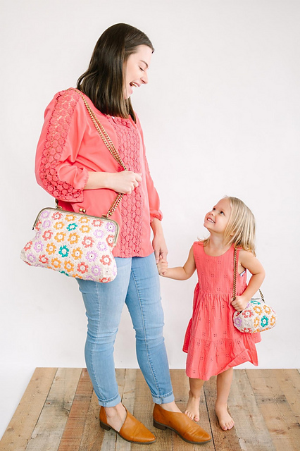 Zelie Flower Puff Bags