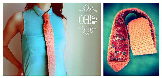 Crochet tie