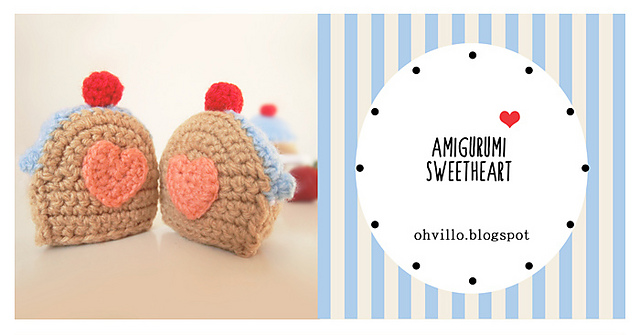 Amigurumi cupcake Valentine's day
