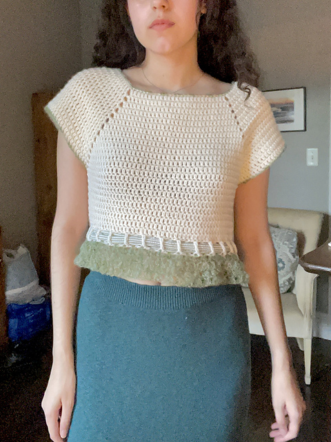 raglan bow babydoll top