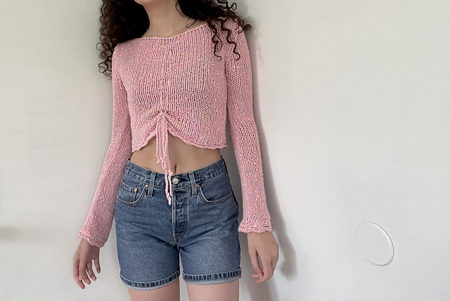 bow front sweater top