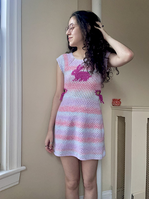 raglan cutout bunny dress