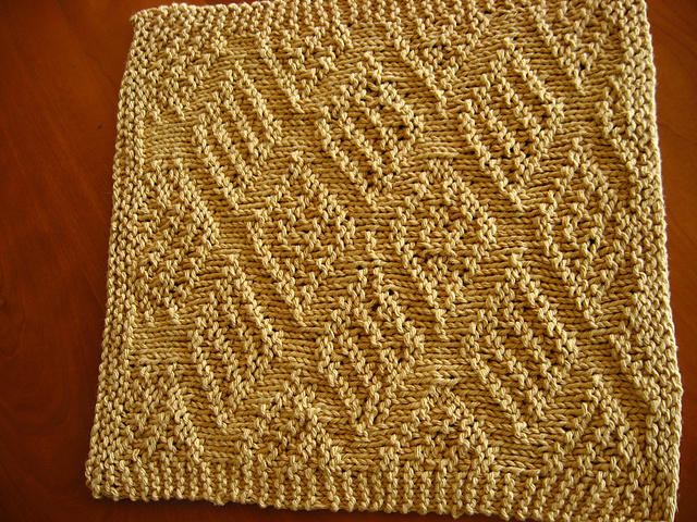 Ravelry: Bar Diamond Embossed pattern by Maile Mauch