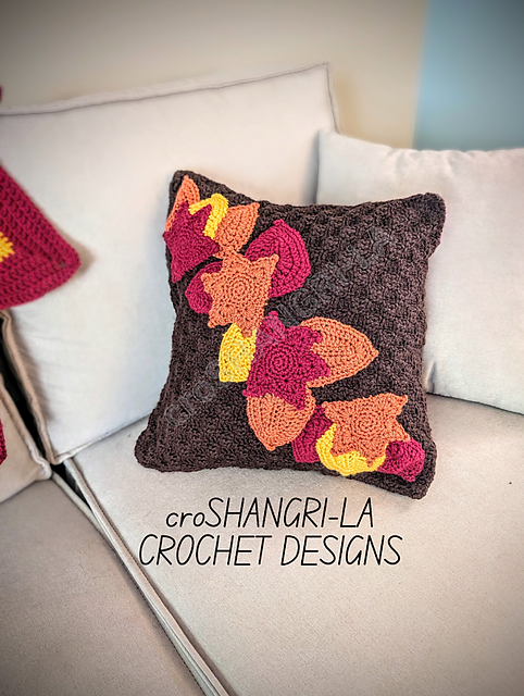 fall leaves pillow