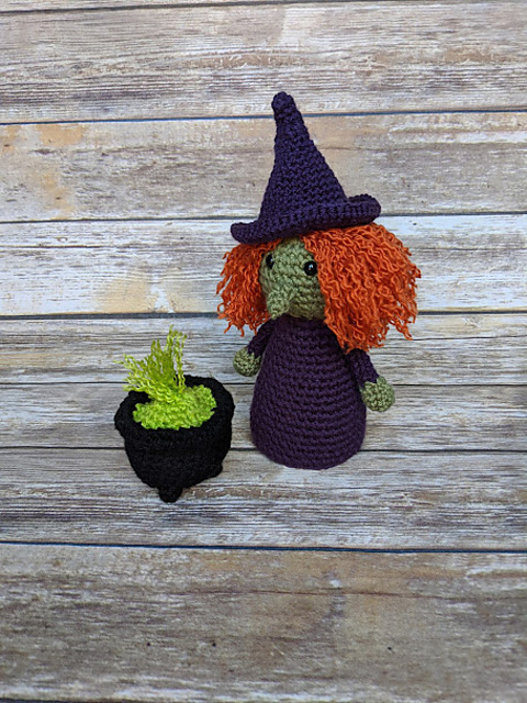 Witch and Potion Cauldron