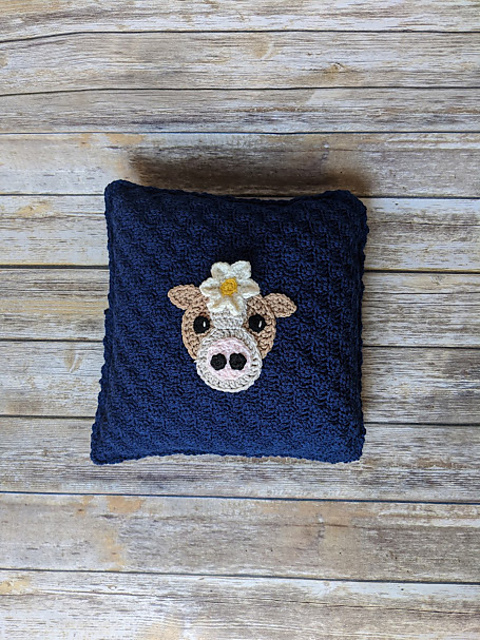Cow pillow cover