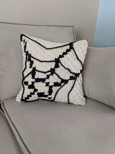 Spiderweb pillow