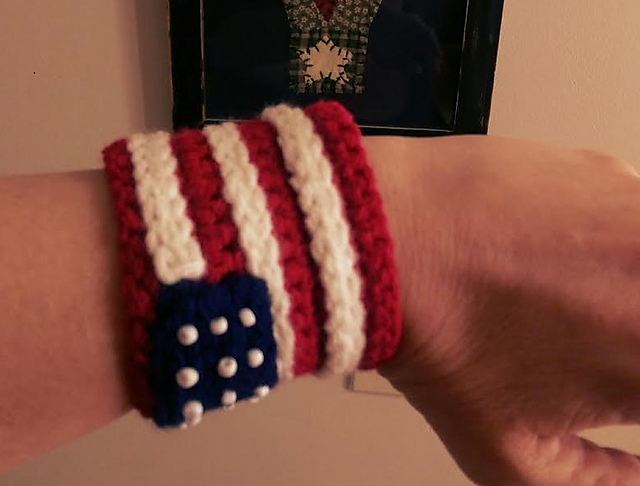 4th of July American Flag Bracelet and Cuff
