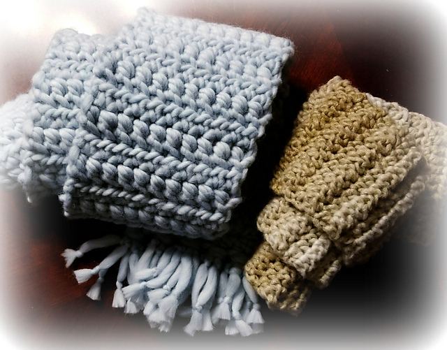 Snowy Ridges Scarf or Infinity