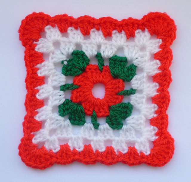 LD-0111Christmas afghan block