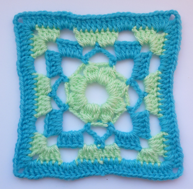 LD-0112 geometrical afghan block