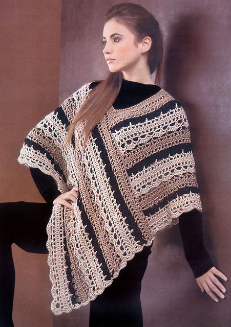 Striped Poncho
