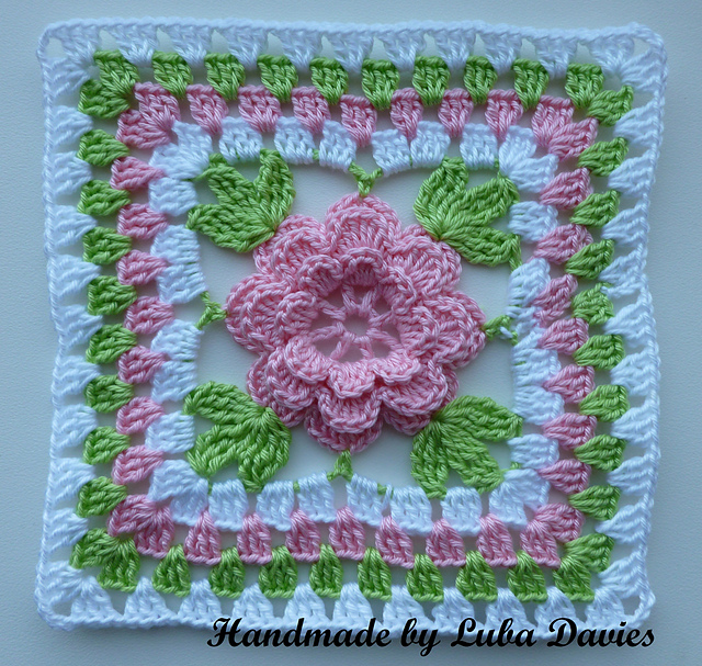 Flower in granny square