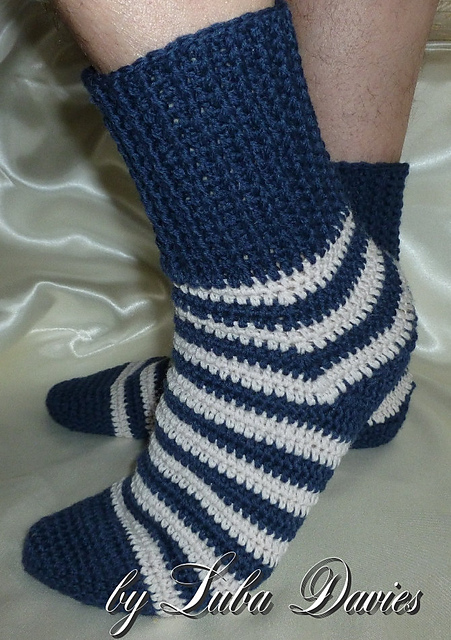 Striped men's socks