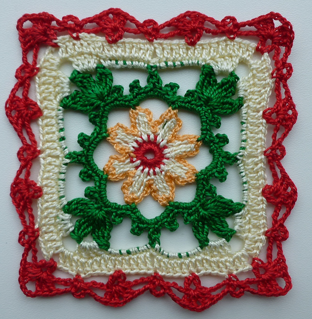 2 Colorful Lacy Squares