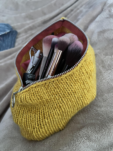 autumn sun makeup bag