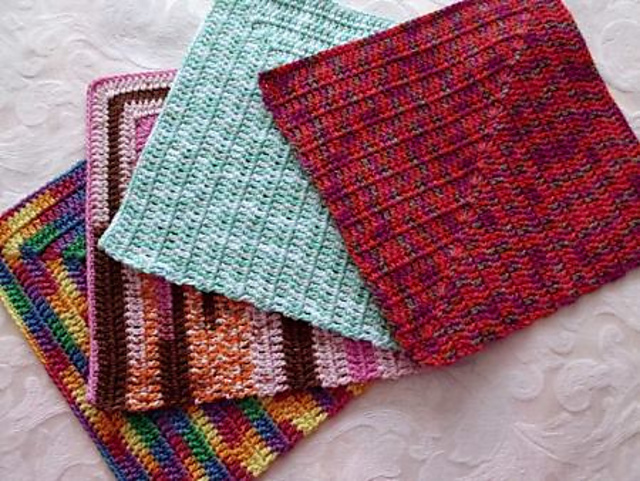 Mitered dc Dishcloth