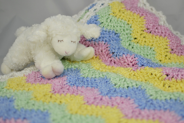 Snuggly Chevron Baby Blanket