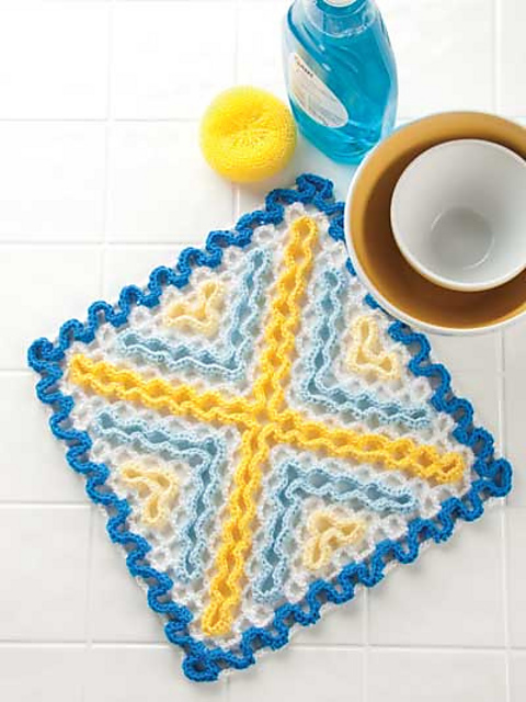 X's Wiggly Dishcloth
