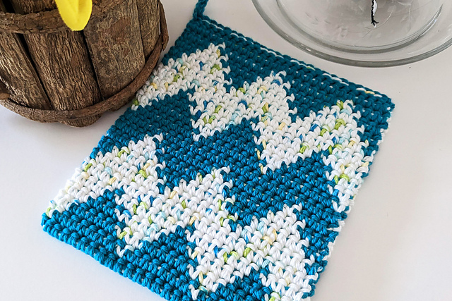 Zigzags & Diamonds Potholder