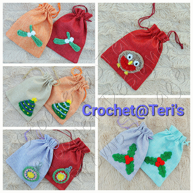 Christmas Gift Bag Appliqués