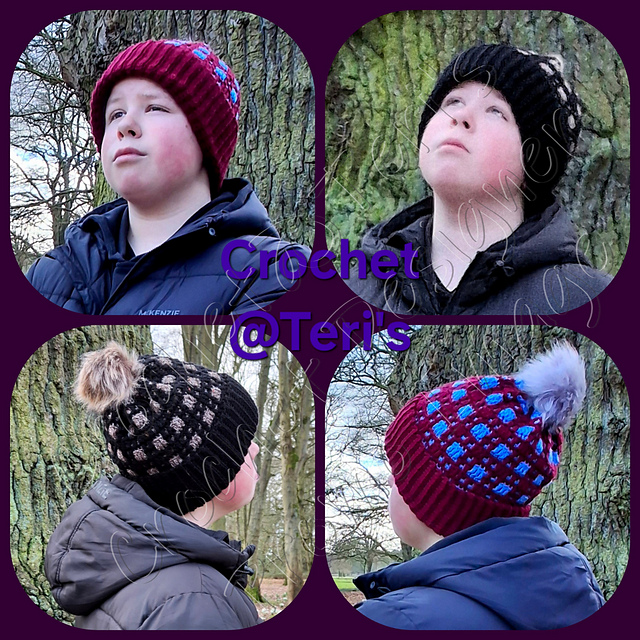 Cheeky Chequered Mosaic Hats