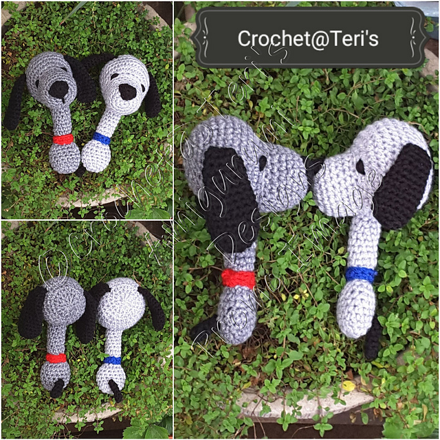 Grey Dog Rattle and Comforter/Soother