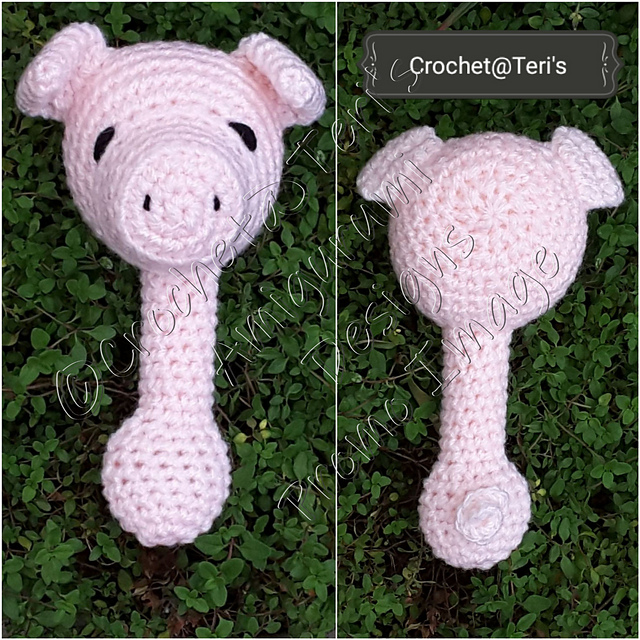 Ravelry: Pig Rattle and Soother/Comforter pattern by Crochet at Teri's