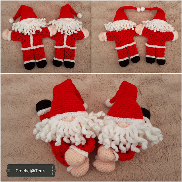 Santa Granny Hexagon lovey