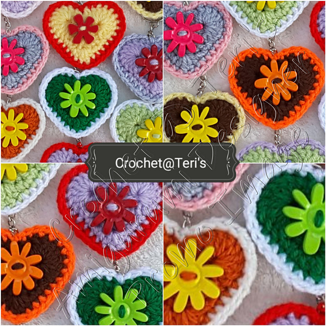 Valentine Hearts Keychain