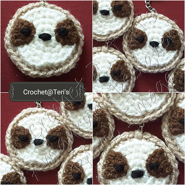 Sloth Disk Keychain