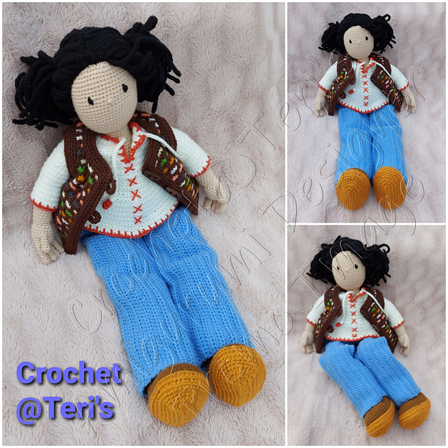 Clara the Cowgirl Rag Doll
