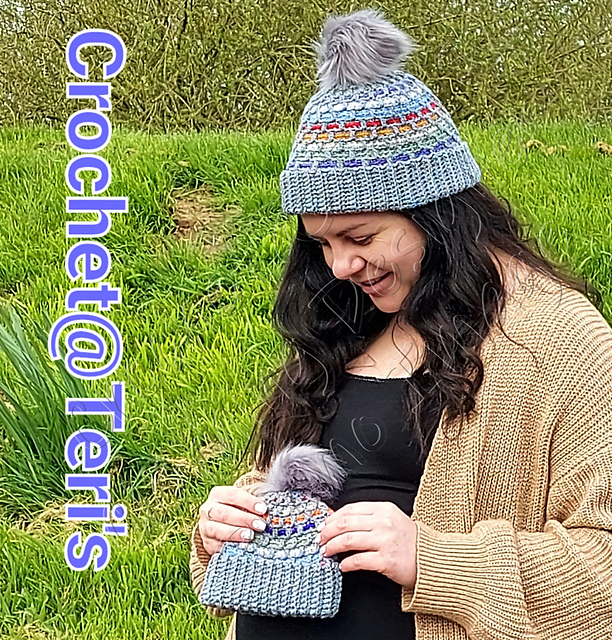Festival Mosaic Bobble Hats (Mummy & Baby)