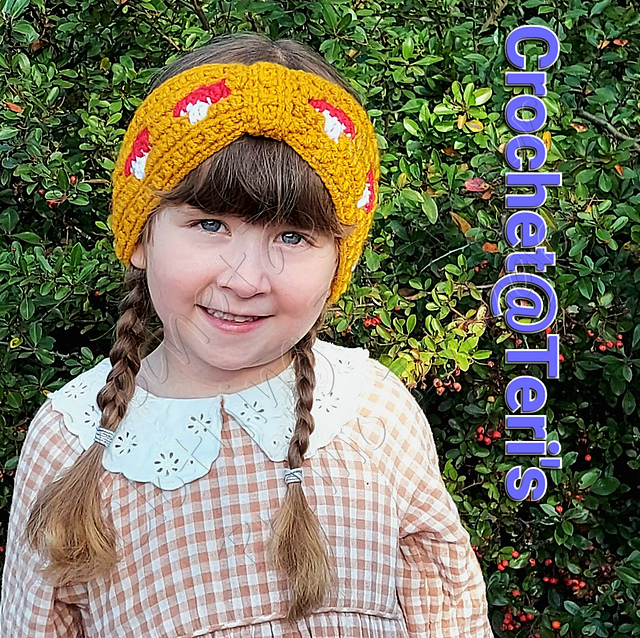 Mushroom Mosaic Headband
