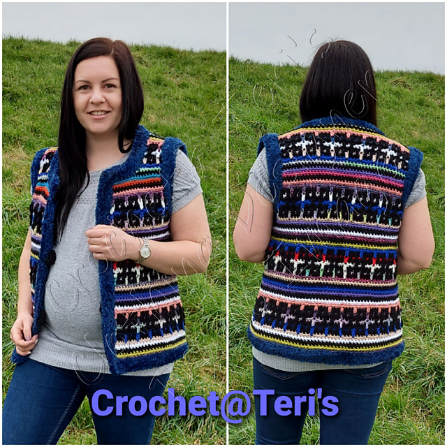 Simple Squares Mosaic Waistcoat