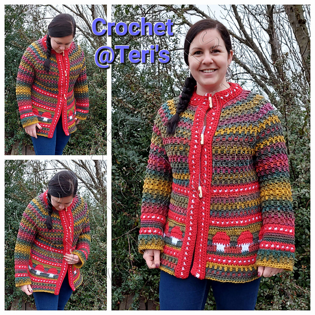 Mushroom Pixie Mosaic Coat (Adult)