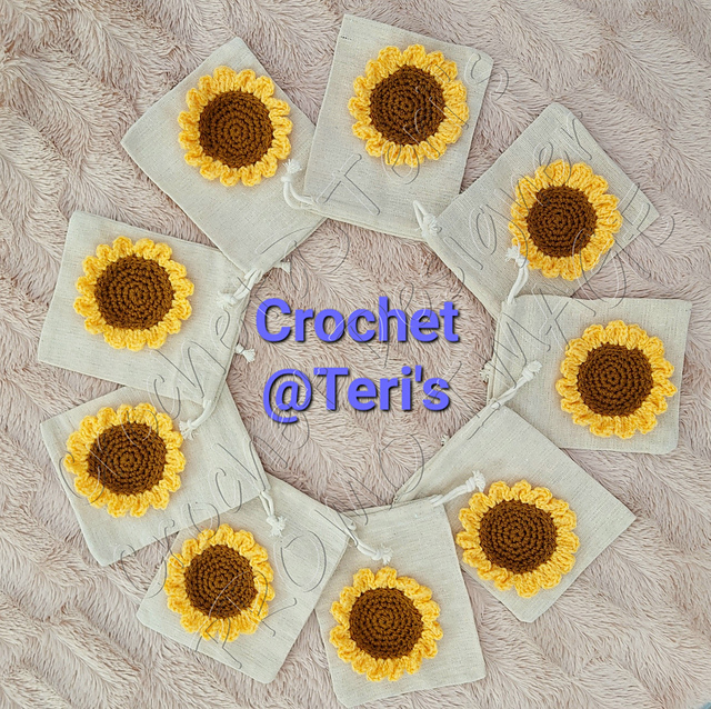 Sunflower Applique Gift Bag