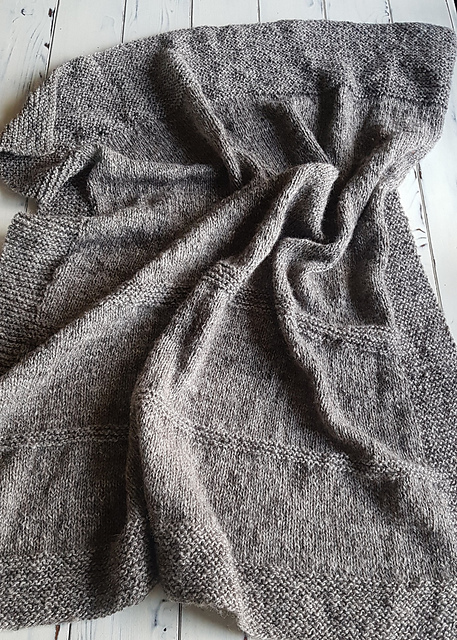Handspun Knit Throw