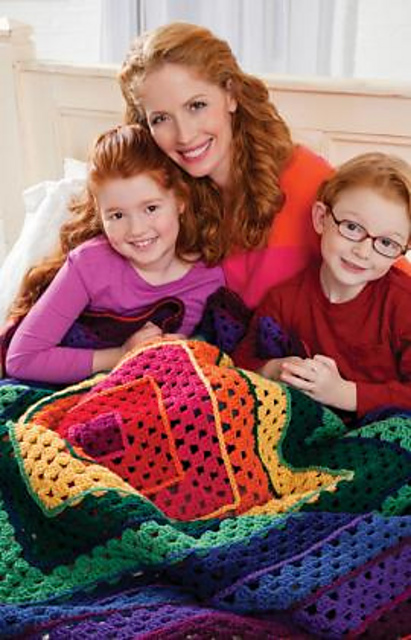 Bright Squares Art Throw