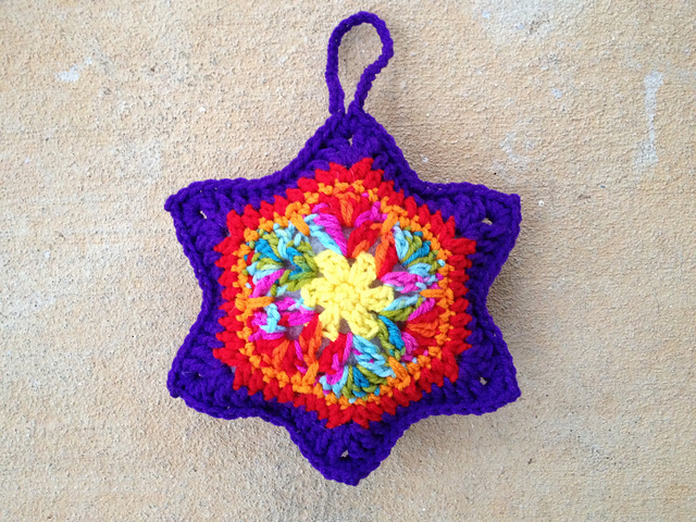 Crochet Star "African Flower"
