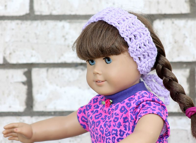18 inch Doll Tie Headband