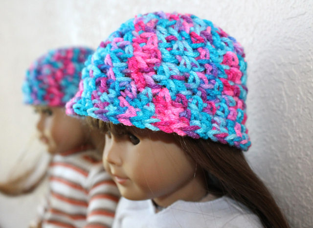 18 inch Doll Cluster Beanie/Brimmed Hat