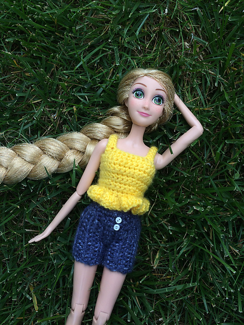 Peplum Top for 16" Disney Rapunzel